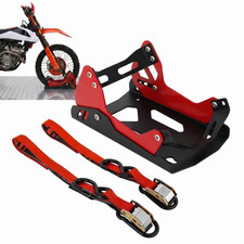 Motorcycle Wheel Chock With Tie Down Straps f...