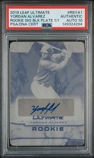 2019 LEAF ULTIMATE ROOKIE SIGNATURES YORDAN ALVAREZ 1/1 PSA AUTHENTIC AUTO 10