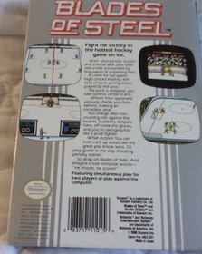 NINTENDO NES BLADES OF STEEL HOCKEY VIDEOJUEGO CAJA MANUAL 1988 KONAMI JAP&Oacute;N