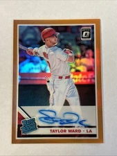 2019 Donruss Optic Taylor Ward Rookie Orange Auto #4/99 SSP Angels *READ