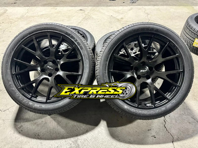20x9 20x10.5 MATTE BLK SRT HELLCAT WHEELS  TIRES CHARGER CHALLENGER RED EYE 392