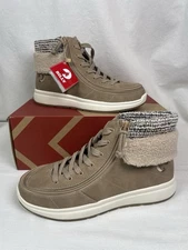 BILLY Zip On Boots Sneakers Comfort Cuff Sand Women’s Size 8 New With Box 