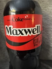 Share a Coke with   Maxwell   2025 Personalized Gift Coca~Cola Bottle 20oz Zero