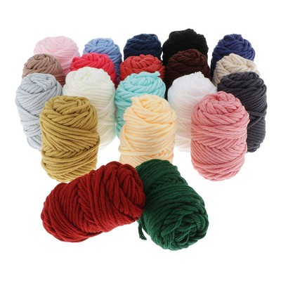 20 Stück mehrfarbige Baumwoll Punch Needle Garn, weiches Garn, Handarbeit