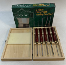 PINNACLE 5 Piece Mini HSS Wood Turning Lathe TOOL SET 10 Inch