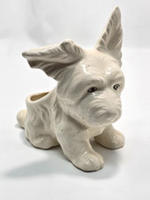Unique Large Face Vintage Scottie Scottish Terrier Dog - Ceramic Planter - 5 1/4