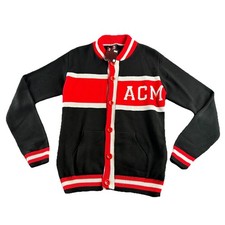 AC Milan Cardigan Knitted Football Jumper Italy ACM Mens Size Medium BNWT