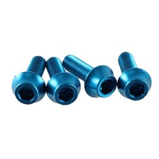 Wolf Tooth Components Aluminum Bottle Cage Bolt, 4 pcs - Teal