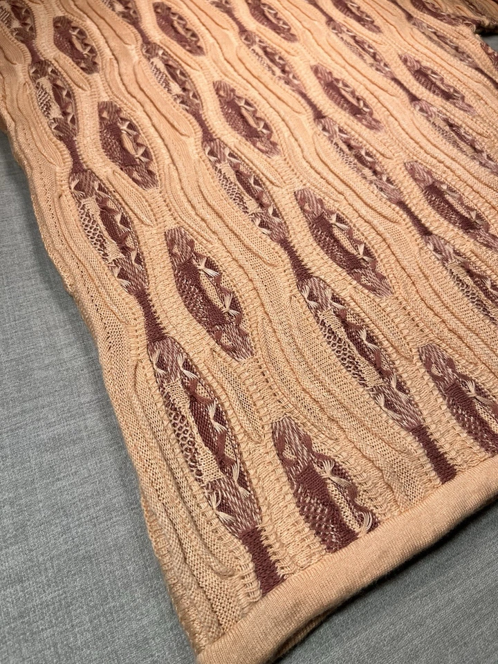 Coogi Australia Vintage Jumper Short Sleeve Apricot Sweater Men’s XXXL [170e.] - Image 3 of 4