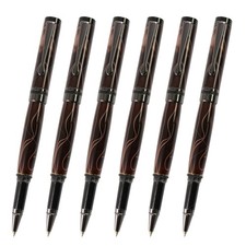 Classic Roller Ball Pen Kit, Gun Metal Finish, 6 Pack, Legacy Woodturning