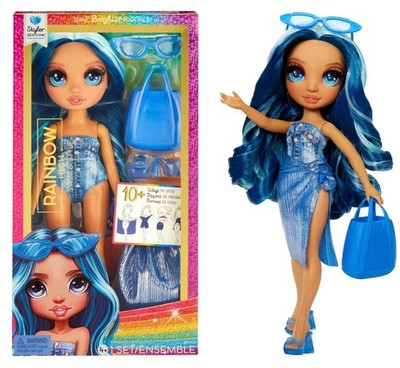 Rainbow High Swim & Style Skyler Bradshaw 11'' Fashion Doll Blue Wrap Accessories