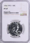 1956 Franklin Half Dollar Type 1 - NGC PF 67 - population of only 2466 coins