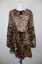 Vestido midi informal vintage manga larga GAELLE Paris para mujer talla 42
