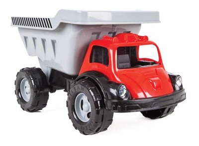 Siva Truva Dump Sandkasten Truck rot / schwarz Robust gebaut Aufsitzrutscher
