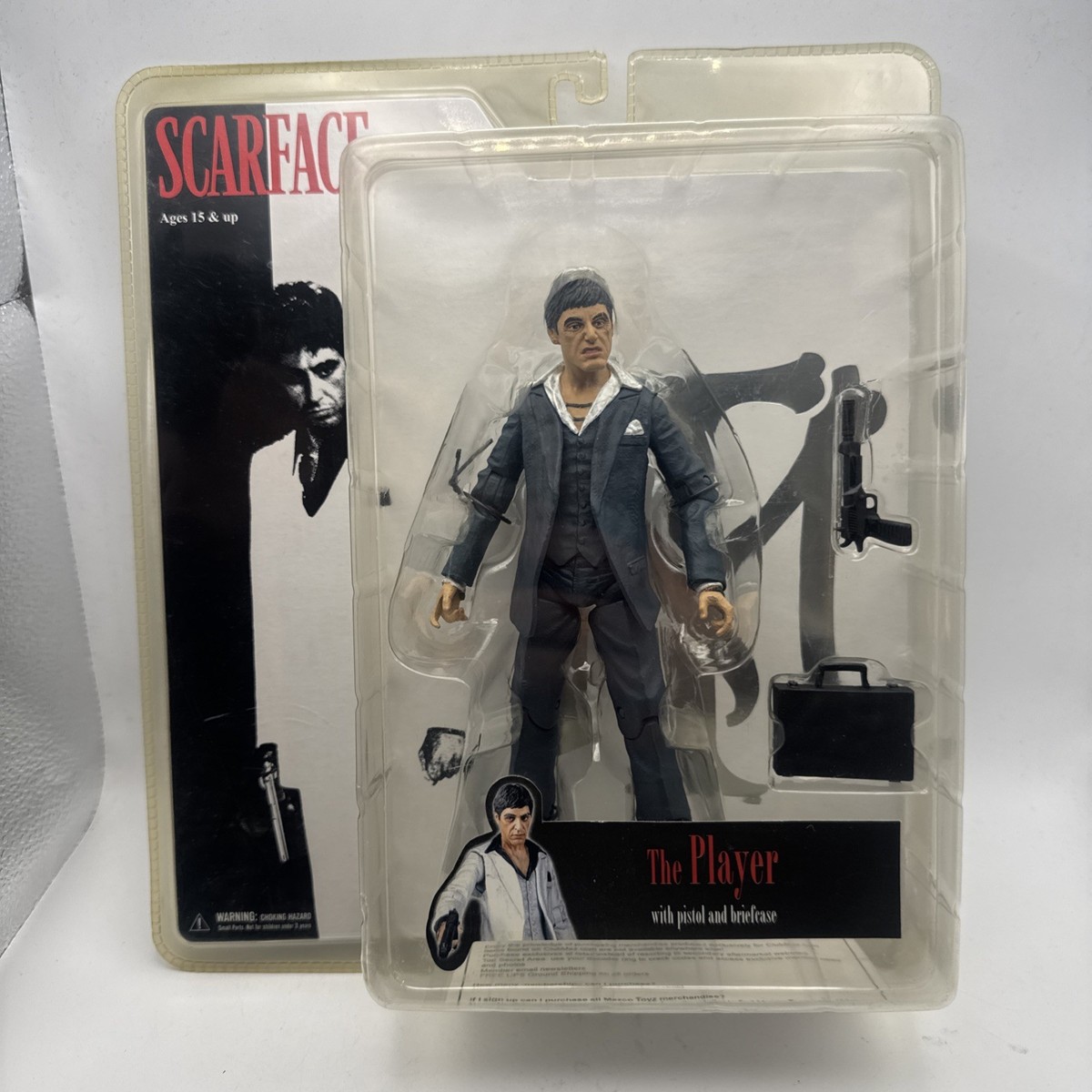 Scarface The Player Action Figure Black Suit Mezco 2005 Tony