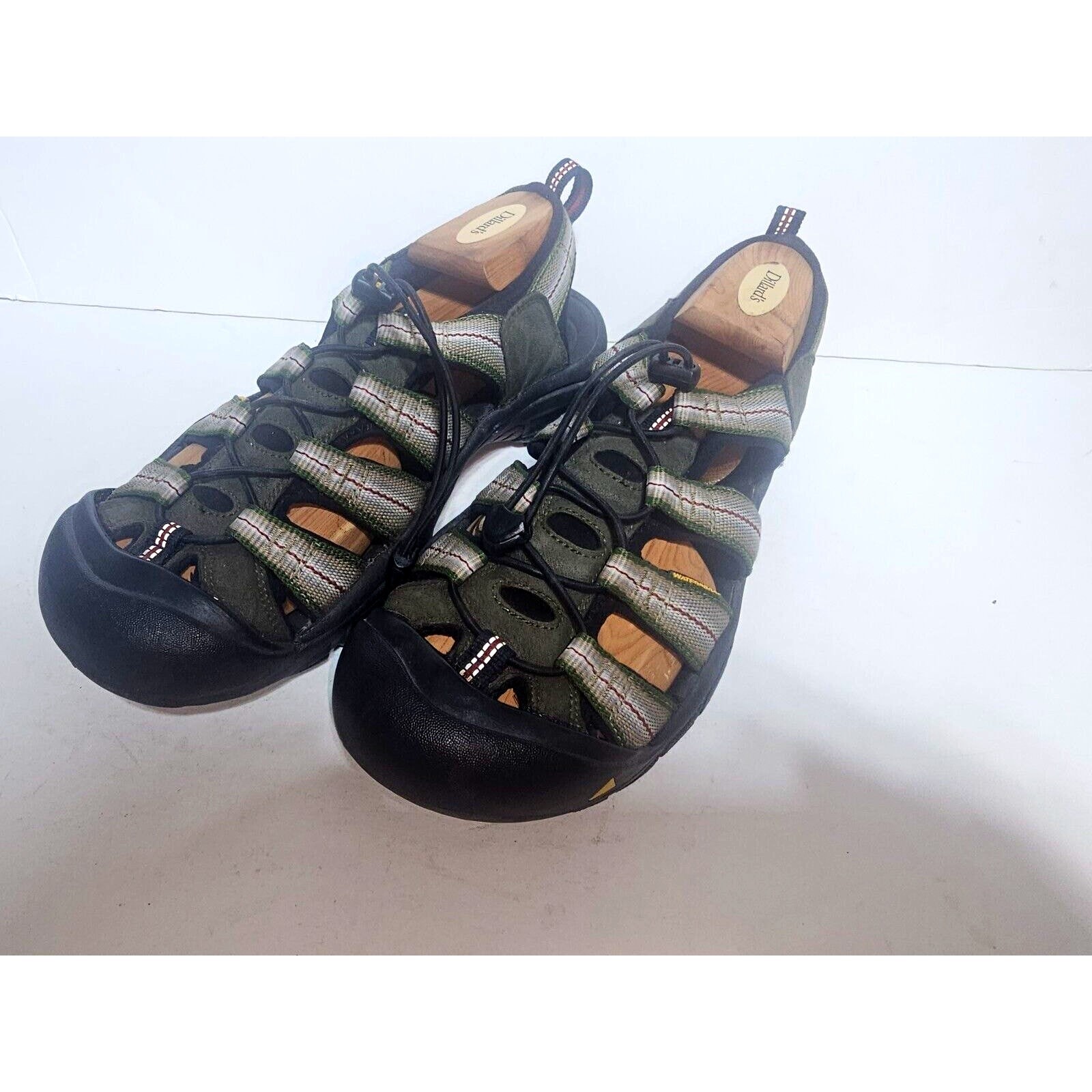 KEEN Newport Sandali Uomo 9M Nero Pelle Scarpe da Escursionismo Impermeabili