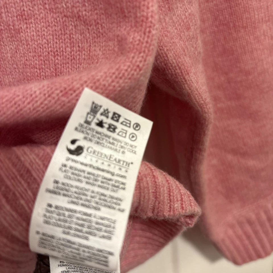 Suéter para mujer de lana Boden rosa verde acolchado codera talla mediana nuevo sin etiquetas Foto 3 de 4