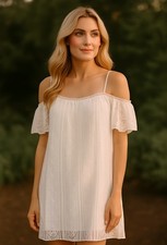 Love Fire Lace Dress Anthropologie Small Off White Ivory ModCloth