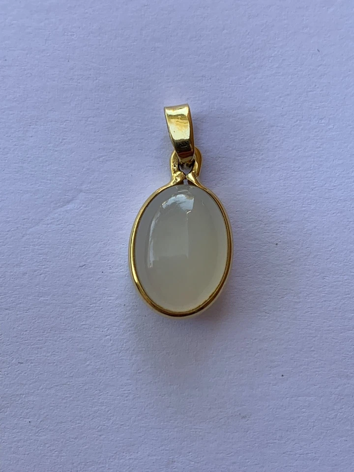 SUPERBE PENDENTIF EN OR JAUNE 18 CARATS 750 AVEC OPALE OU PIERRE DE LUNE ! - Photo 2/4
