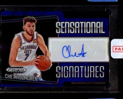 Chet Holmgren Blue Auto 49/49 2024-25 Prizm Black Thund