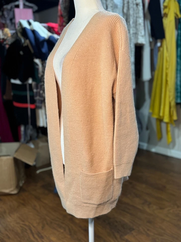 NUEVO Cárdigan Suéter Bolsillos LuLaRoe Largo Beige Tejido Frente Abierto XXS Acogedor Suave Foto 4 de 4
