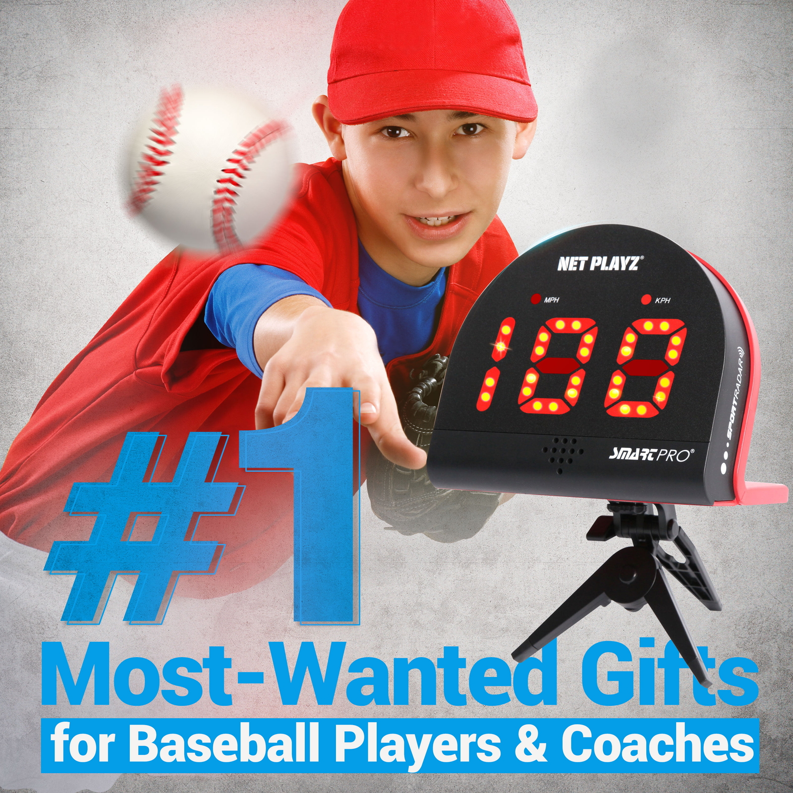 Baseball Radars, Speed Sensors Training Equipment HandsFree Radar Guns