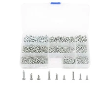 900pcs M2.3 M2.6 M3 Pan Head Self-Tapping Sheetmetal Screw Assortment Kit, Ca...