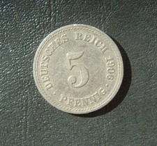 #id.D16-6. Germany Reich 5 PFENNIG 1906 A
