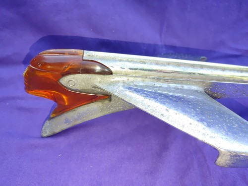 1950? PONTIAC Chieftain INDIAN JET AIRPLANE HOOD ORNAMENT GM Part 513872 - Picture 6 of 22
