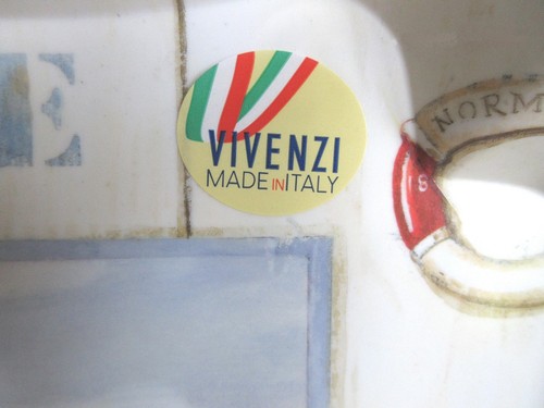 VIVENZI Italienisches Tablett Maritim Strand Seestern Muscheln Seile Made In Italy Neu - Bild 2 von 6