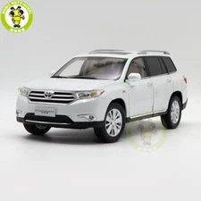 1/18 Toyota Highlander 2012 White Diecast Model Car Gifts For Friends