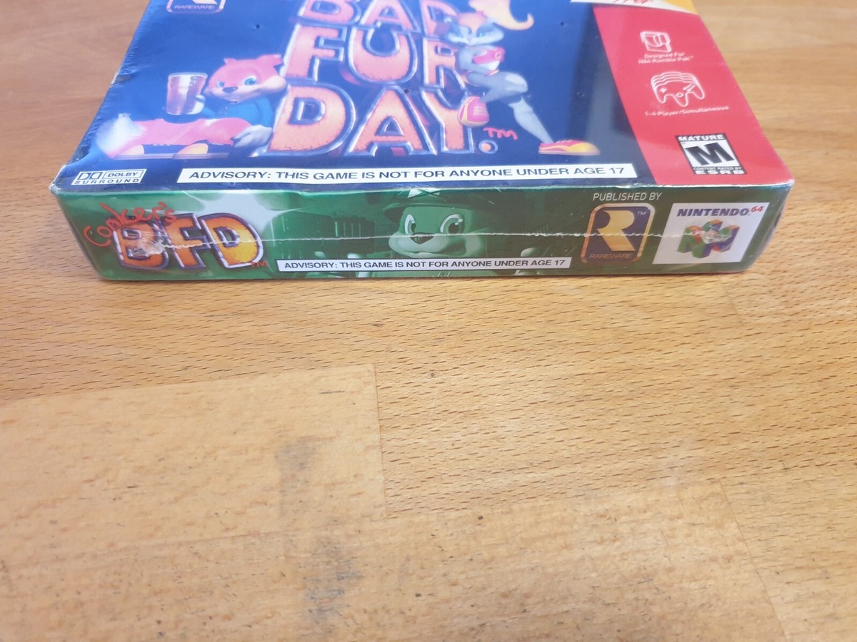 Conkers Bad Fur Day Nintendo Nintendo 64 N64 NTSC-U OVP CIB NIB