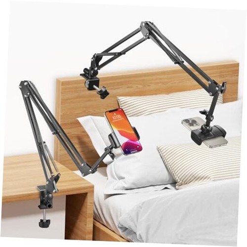 Phone Holder for Bed, Cell Phone Bed Stand Holder for Desk, Headboard, Bed,
