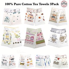 Cotton Tea Towels Kitchen Tea Towels Pack Of 3 Tea Towels Terry Towel Dish Cloth