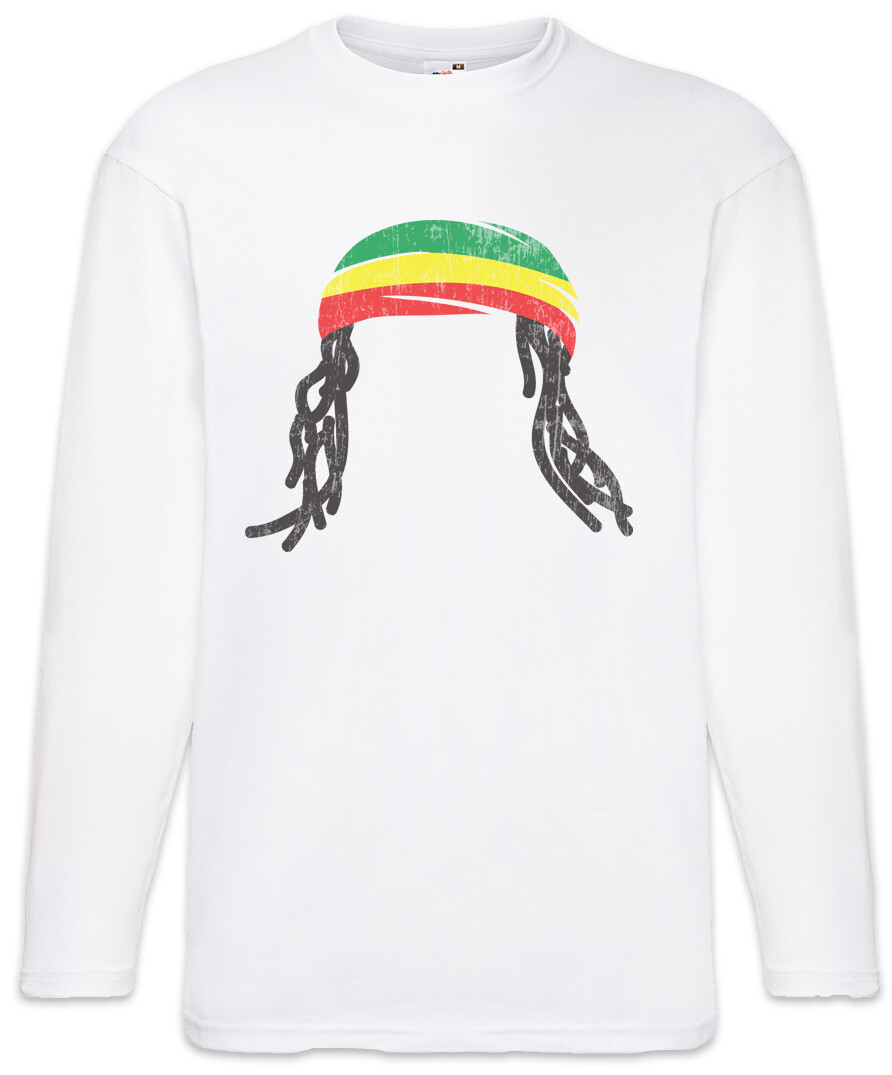 ALTRA T shirt manica lunga Rasta Hat And Dreadlocks Jah Babylon reggae Giamaica Rastafari