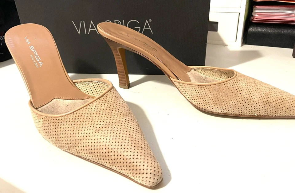 Tacones Via Spiga Beige, Talla 10/40 Foto 2 de 4