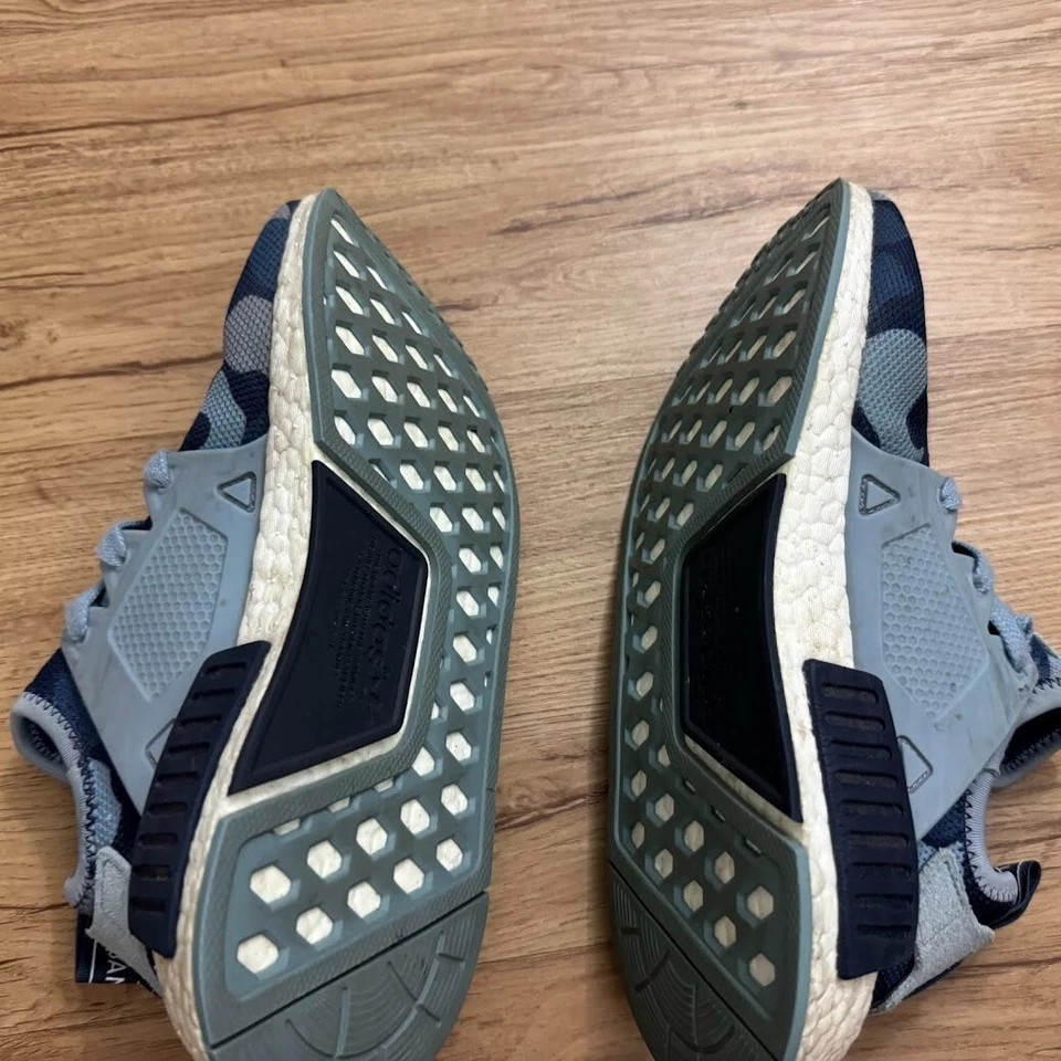 Adidas NMD XR1 Mujer Talla 6 Azul Camuflaje Zapatos Parte Superior Baja Tenis para Correr Foto 3 de 4