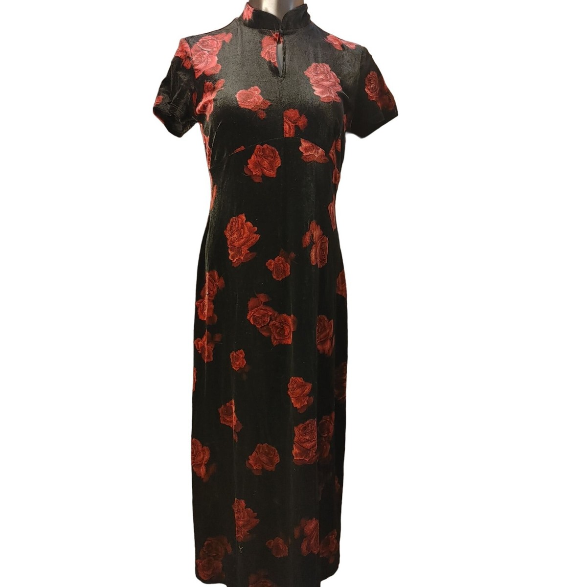 open lace back dress Vintage 60s Arpeja Young Innocent Black Mini Dress Long Sleeve With Red  Trim  Better Dresses Vintage