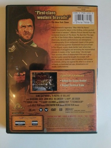 A Fistful of Dollars (DVD, 1999, Western Legends) widescreen & standard versions - Picture 2 of 5