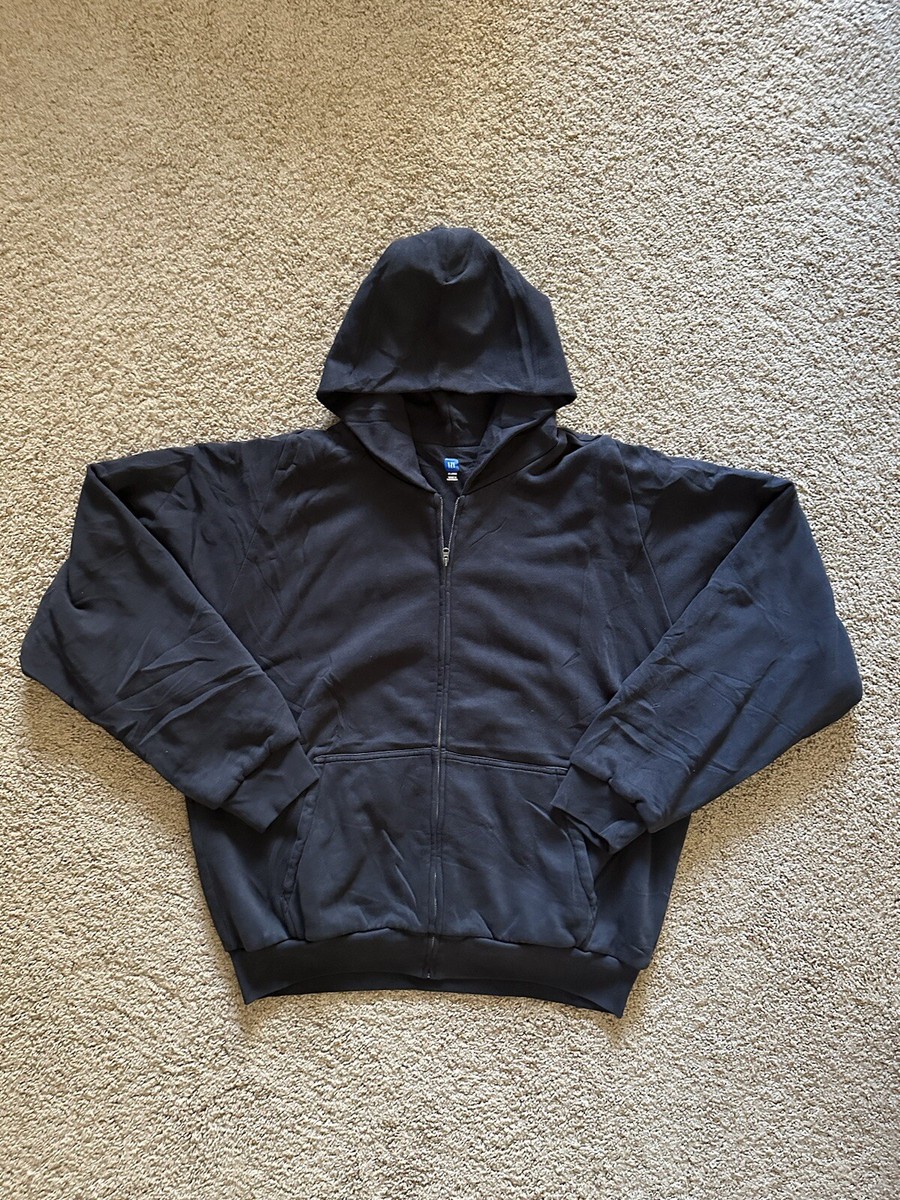 Size XL - Yeezy Gap Zip Up Hoodie Double Layer Black New | eBay