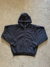 Size XL - Yeezy Gap Zip Up Hoodie Double Layer Black New