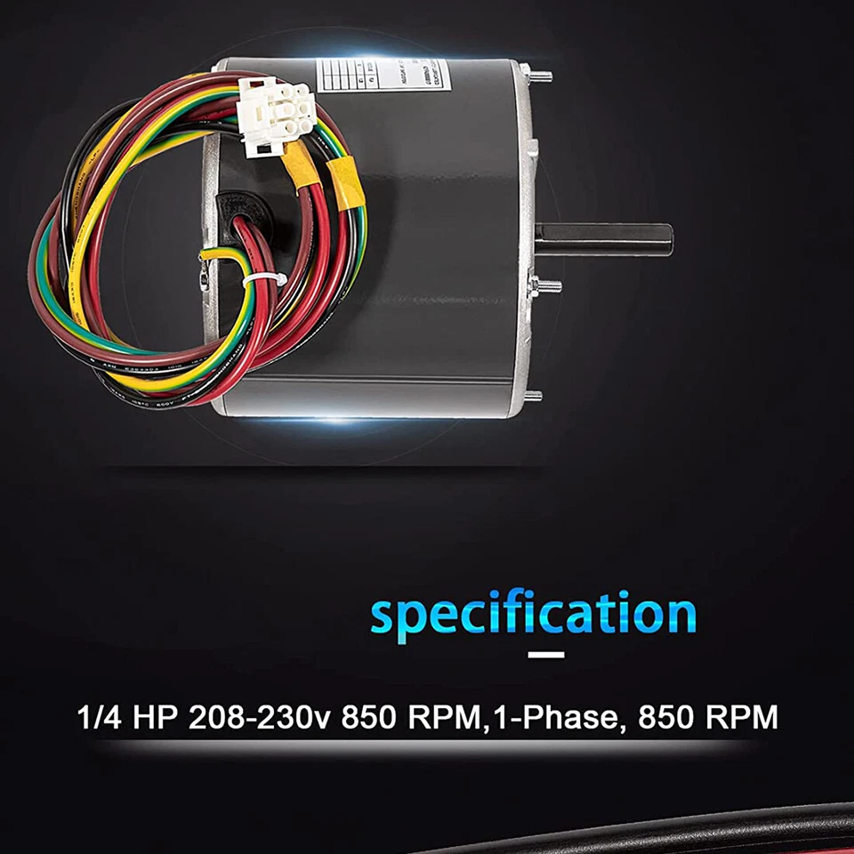 Для York, Coleman, Luxaire, Genteq, A.O. Двигатель вентилятора конденсатора Smith F48AA68A50 - Изображение 4 из 4