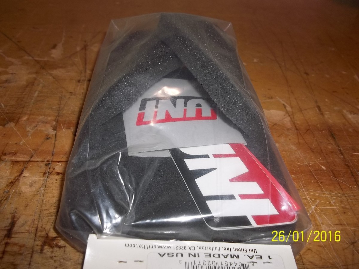 KAWASAKI ZX-6 ZX-6D NOS UNI FOAM AIR FILTER 1990-1993 NU2371