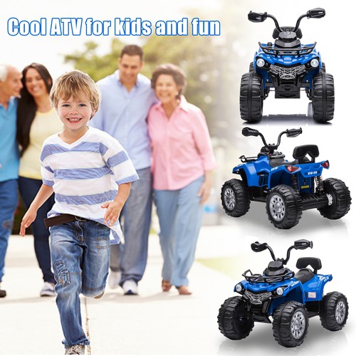 12V Battery Powered Ride on ATV Electric 4-Wheeler Quad Truck Car Toys for Kids - Picture 7 of 13