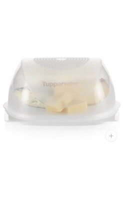 Tupperware CheeSmart Small Square Cheese Smart Container Keeper New 