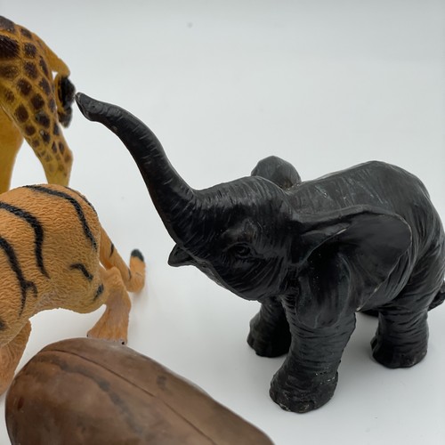 Lot of Vintage Plastic Rubber Zoo Animals 90s Hong Kong China Schleich Safari - Picture 5 of 12