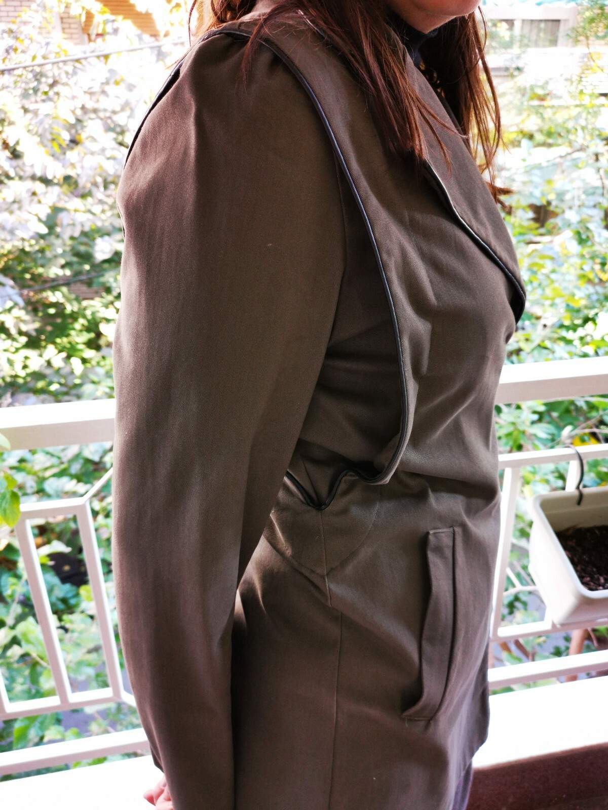 ALTRA Giacca donna cappotto slim fit taglia media verde scuro nuova