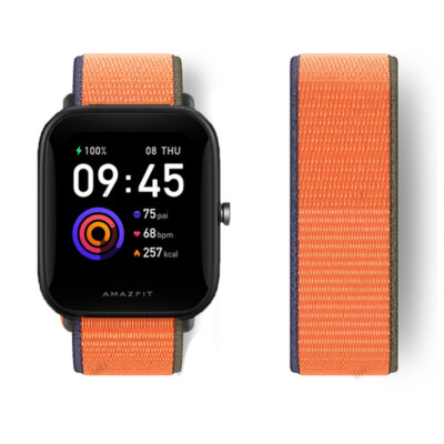   Für AMAZFIT Smartwatch Bip Lite GTS mini GTR Armband 20mm 22mm Nylon Loop  