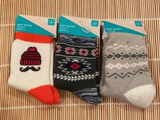 Baby Gap Socks 3 pairs Boot Socks Toddler Boy 12-24 Months SET 1