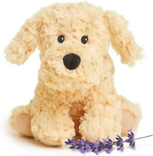 Warmies: GOLDEN DOG JR. NEW Cozy Plush Heatable Lavender Scented Stuffed Animal